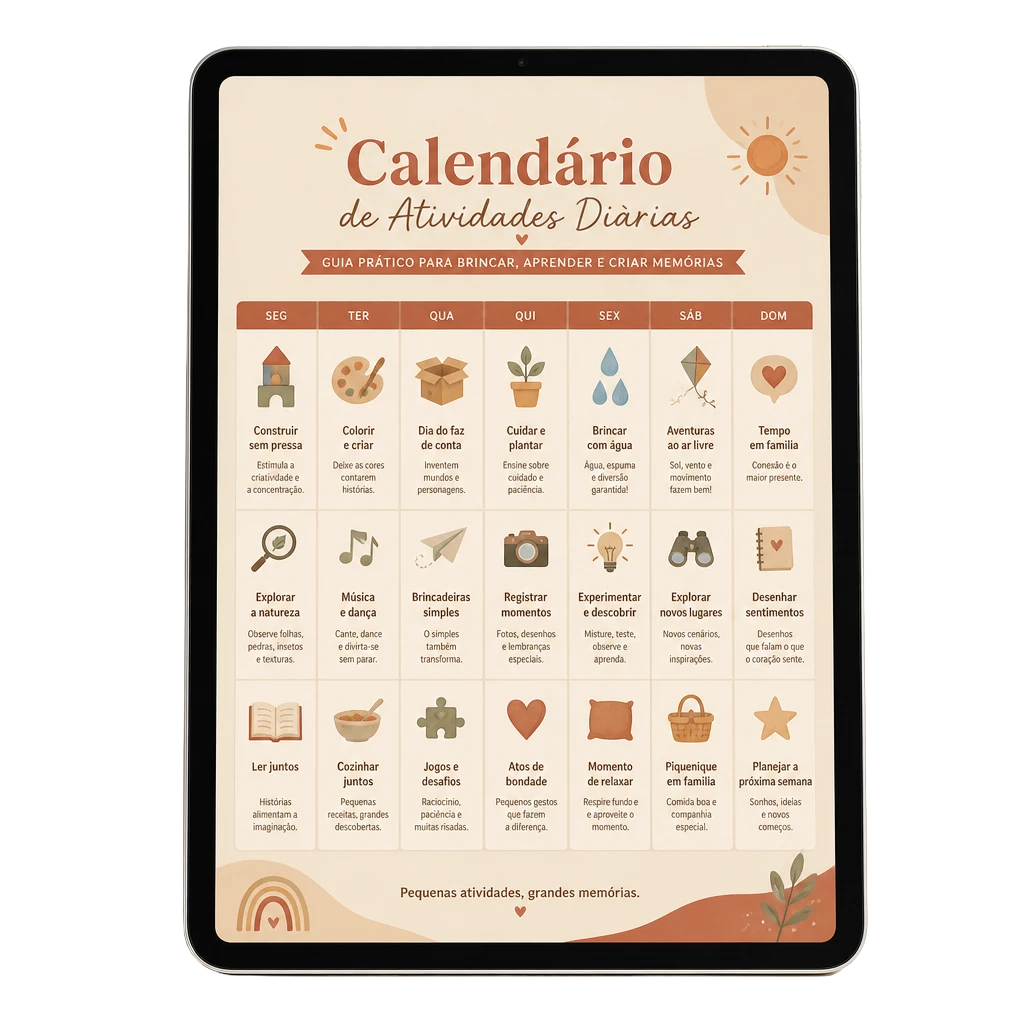 Guia 30 dias de atividades com seu filho
